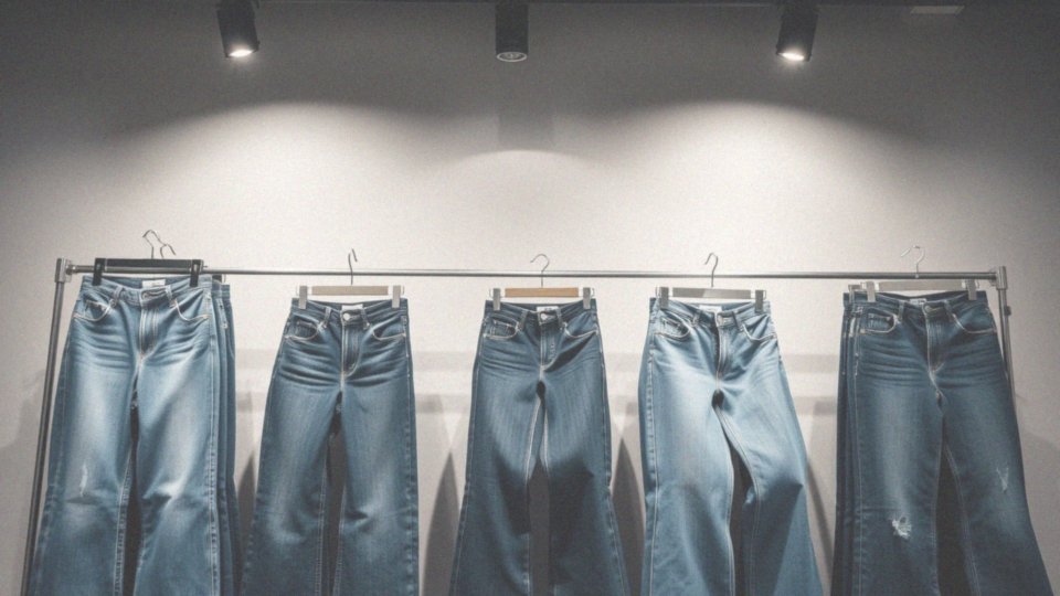 Jakie fasony występują w jeansach flare?