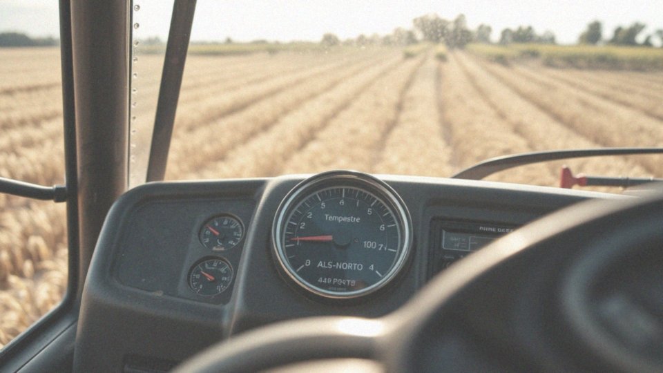 Jak wskaźnik temperatury wpływa na układ chłodzenia w traktorze?